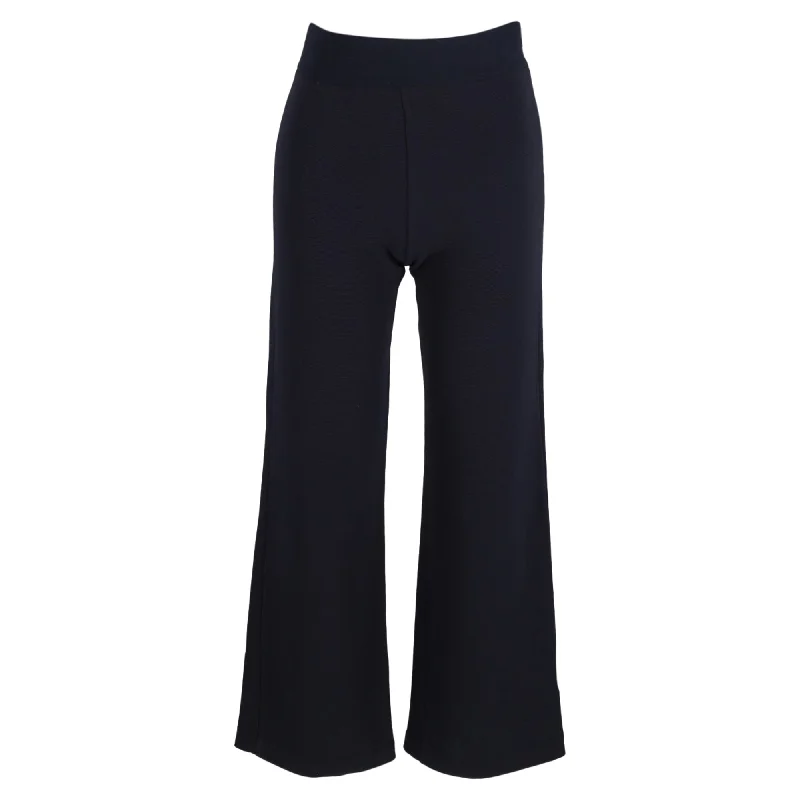 Cargo women trousers with multiple pockets for added functionalityEmporio Armani Wide- Leg Trousers in Navy Blue Wool