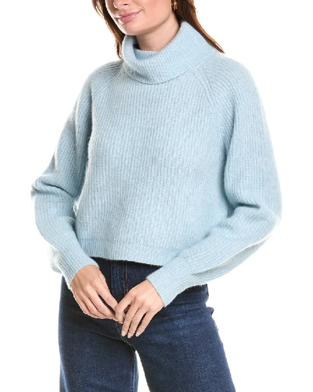 Hand - Knitted Women Sweater with Artisanal Charm27 Miles Malibu Khloe Cashmere, Silk & Wool-Blend Sweater