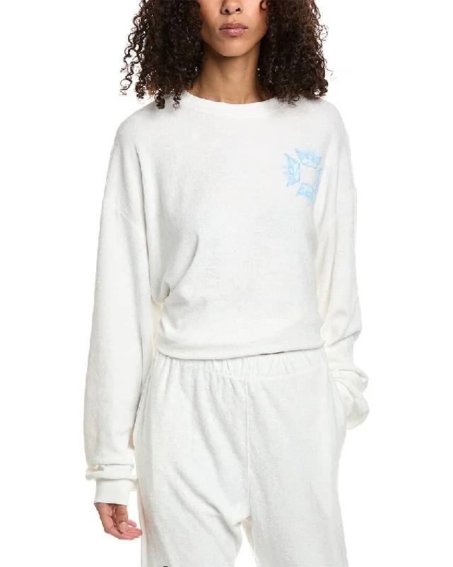 Color - Blocked Women Sweater for a Bold Fashion StatementBoys Lie Spread Your Wings Crew