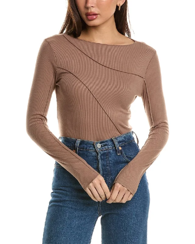 Button - Down Women Sweater for a Versatile LookBrook + Lynn Reverse Seam Top