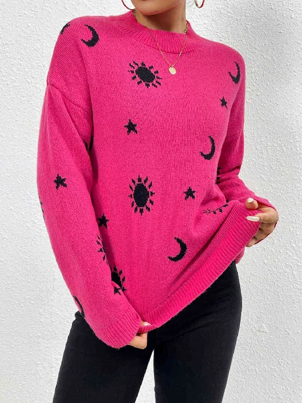 Striped Women Sweater with a Timeless PatternKaylani Patterned Sweater