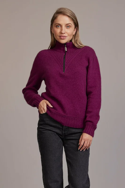 Long - Sleeve Women Sweater with Ribbed CuffsMcDonald - 5040 Ridge Funnel Neck Sweater