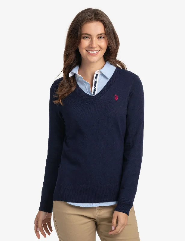 Cashmere Women Sweater with a Luxurious Soft TouchSOFT TOUCH V-NECK SWEATER