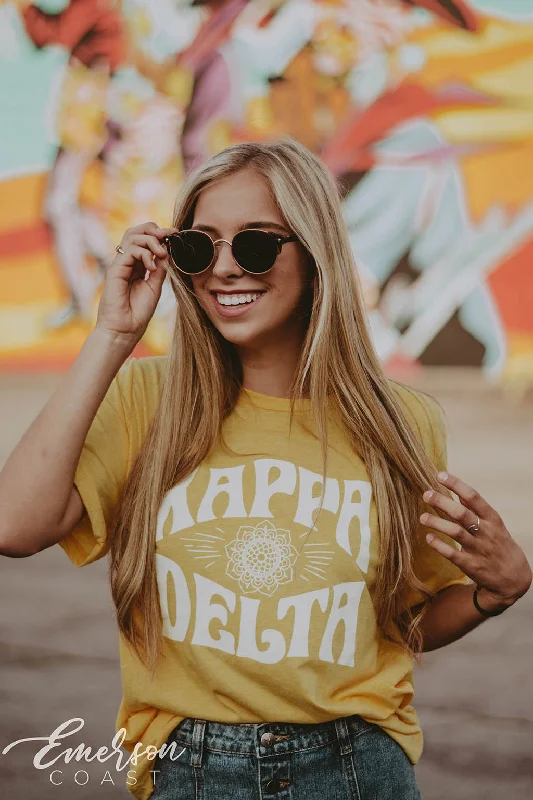 Tie - Dye Women T Shirt with a Bohemian VibeKappa Delta Floral PR Tee