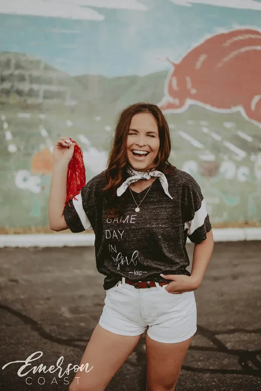 Tie - Dye Women T Shirt with a Bohemian VibeKappa Oxford Game Day T-shirt