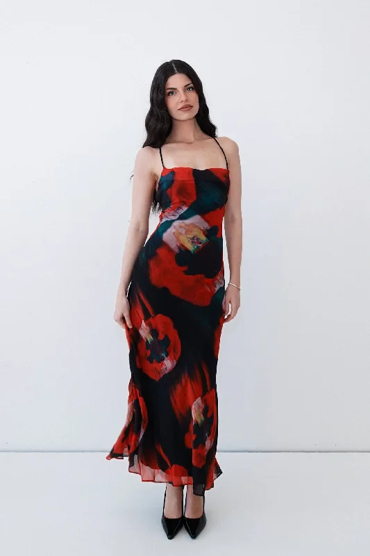 Halter Neck Women Dress to Show Off the Shoulders and NecklineHalter Neck Women Dress to Show Off the Shoulders and NecklineBlair Floral Midi Dress