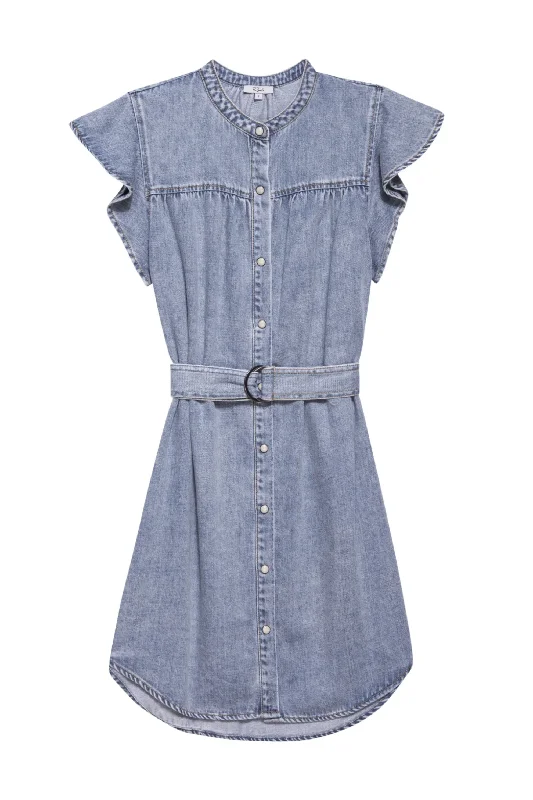 Strapless Women Dress with a Built - in Bra for Comfort and SupportStrapless Women Dress with a Built - in Bra for Comfort and SupportLetta Denim Dress