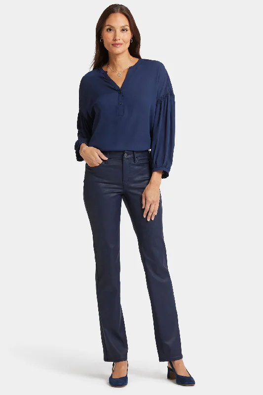 Stretch women jeans for enhanced mobility and comfortCoated Marilyn Straight Jeans - Starless Sky Coated