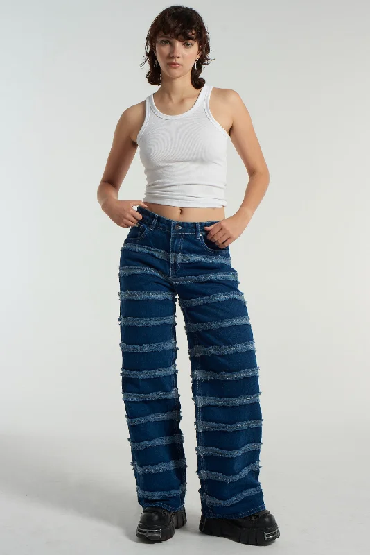 High - rise flare women jeans for a 70s - inspired lookSeamed Release Jean