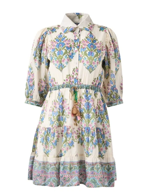 Lace - Embellished Women Dress for an Elegant and Sophisticated AppearanceBlair Multi Print Cotton Silk Shirt Dress