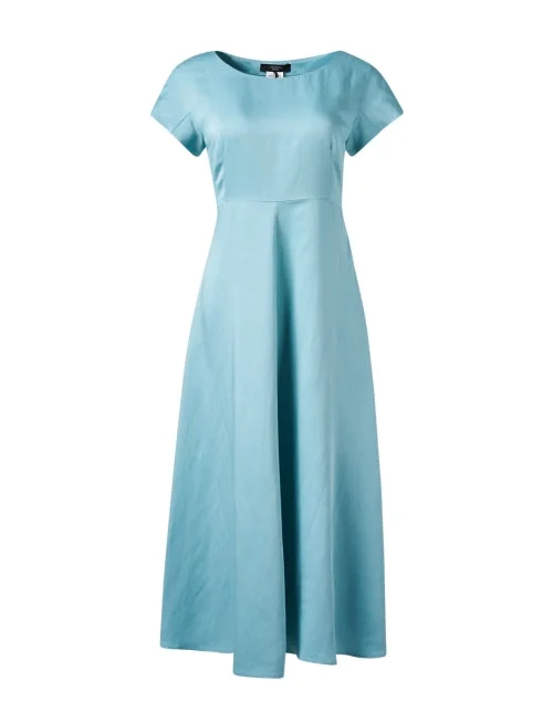 Off - the - Shoulder Women Dress for a Romantic and Feminine LookGhiglia Blue Fit and Flare Dress