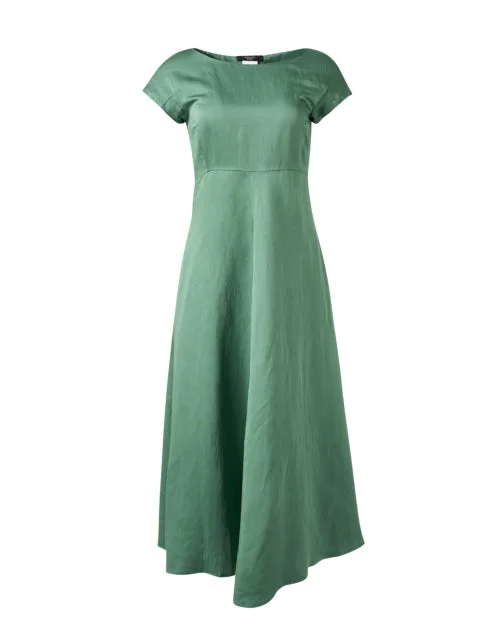 Shift Women Dress with a Simple and Classic Design for Everyday WearGhiglia Green Fit and Flare Dress