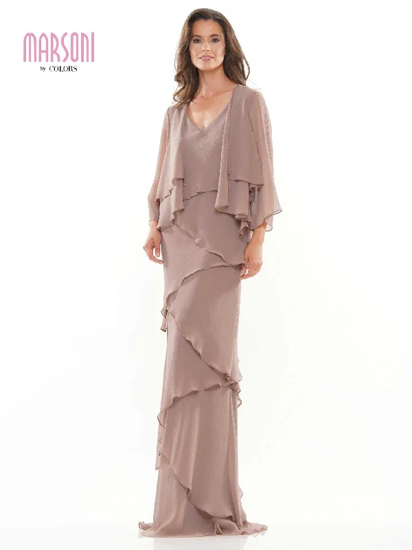 Pleated Women Dress with a Timeless and Elegant TextureMarsoni Two Piece Ruffle Long Lace Dress 309