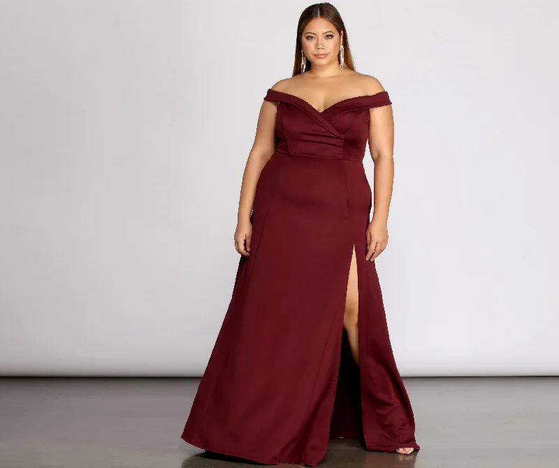 Ball Gown Women Dress with a Full Skirt for a Princess - like LookPlus Lucy Formal High Slit Dress