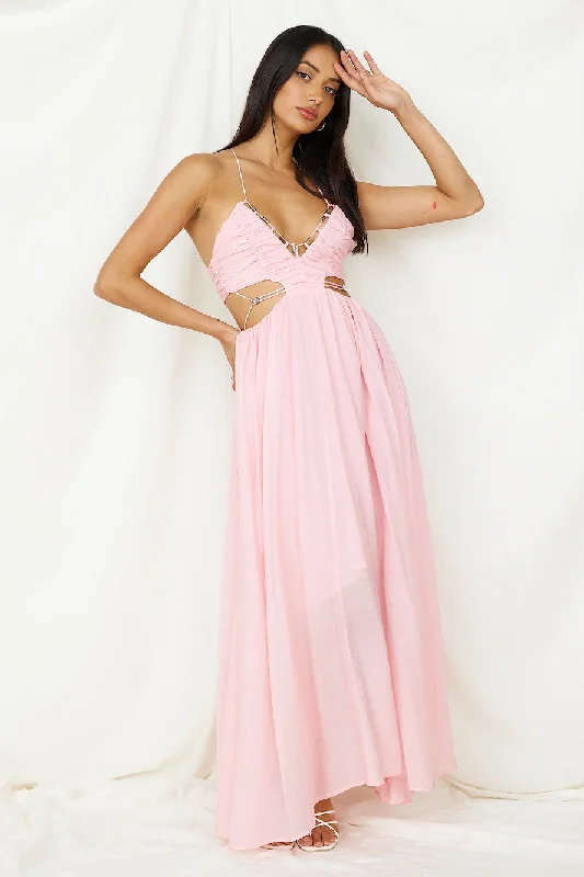 Lace - Embellished Women Dress for an Elegant and Sophisticated AppearanceSahara Journey Maxi Dress Blush