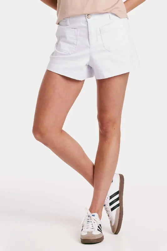 Printed Animal Print Women Shorts for a Wild and Stylish AppearanceCarlisle Shorts In White