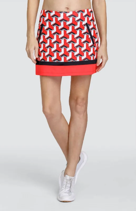 Belted Women Shorts to Enhance the WaistlineClayton Skort In Astro Geo