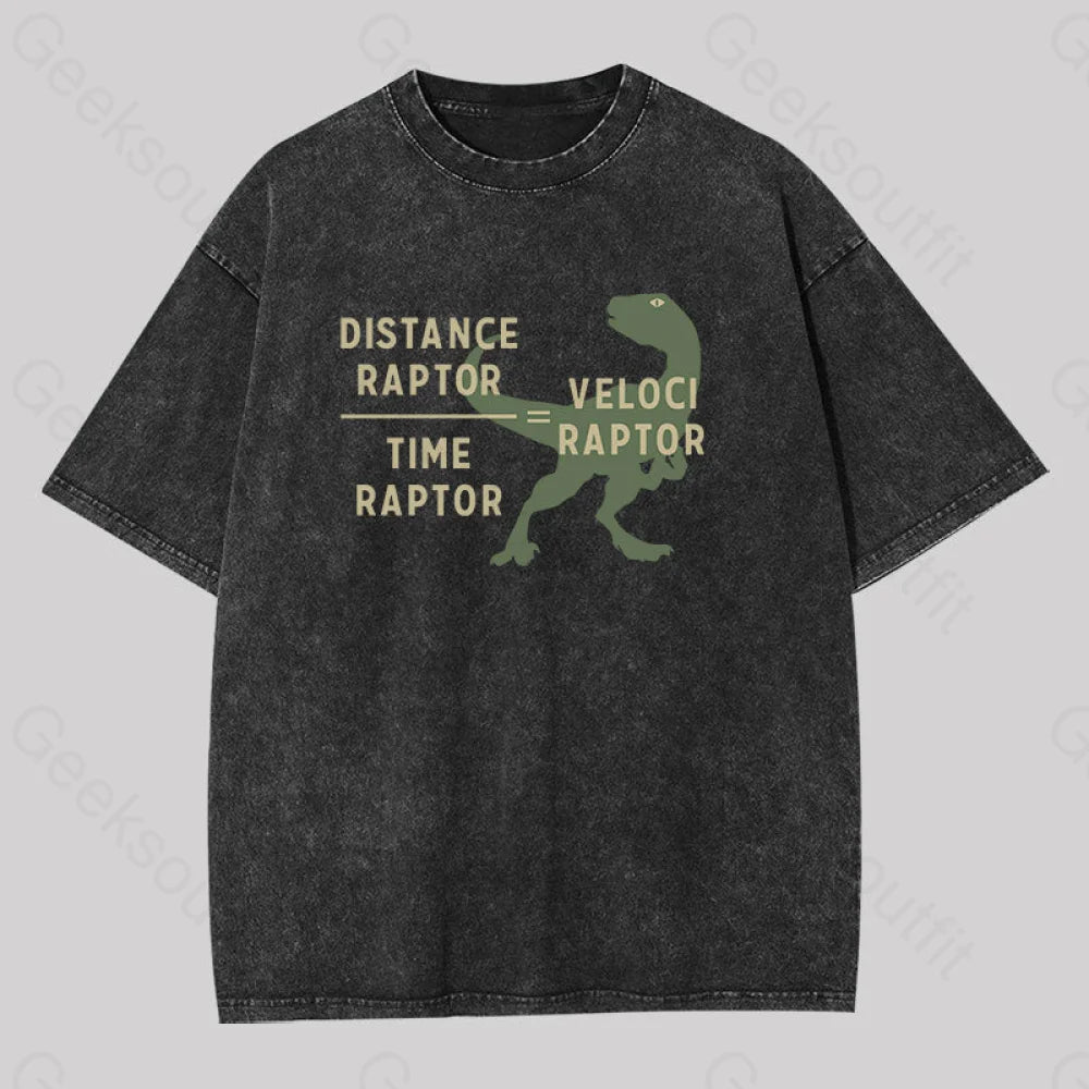 Sequined Women T Shirt for a Sparkly Night OutEquations Of Motion Science Velociraptor Washed T-Shirt