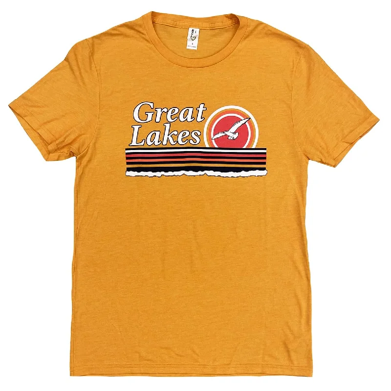 Crew Neck Women T Shirt with a Timeless DesignGreat Lakes Stripes Shirt