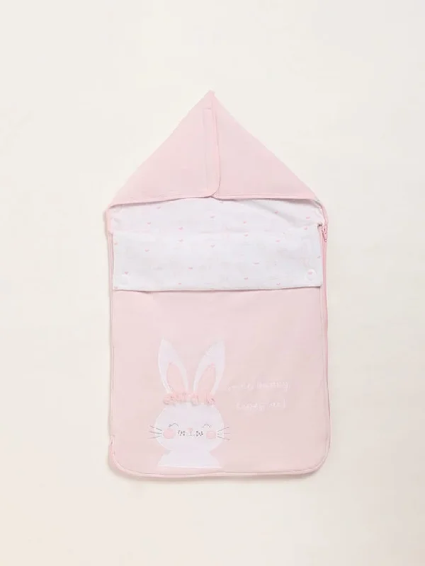 Jeanette Women Shorts with a Soft and Comfortable FeelHOP Baby Bunny Adorned Pink Sleeping Bag