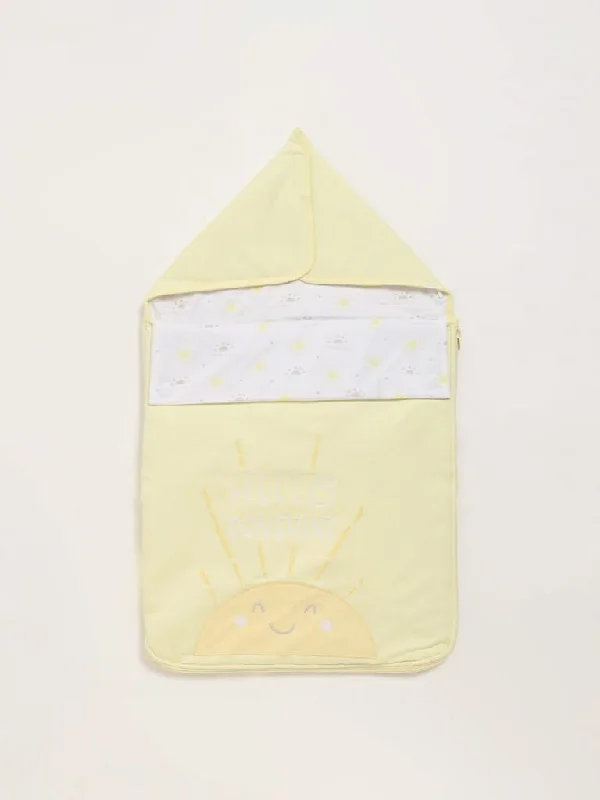 Solid Color Women Shorts in Bright Hues for a Bold StatementHOP Baby Yellow Printed Sleeping Bag