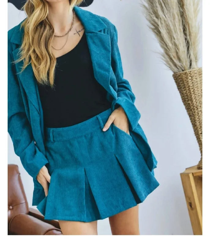 Leather Look Women Shorts for an Edgy and Chic StyleI’M Going Back Home Shorts In Teal