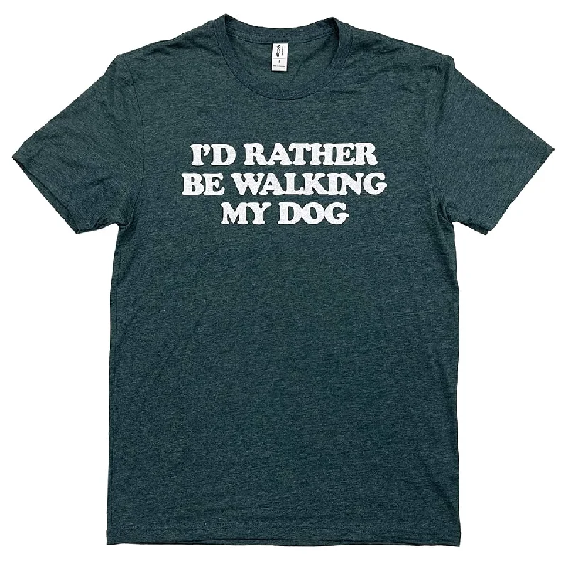 Striped Women T Shirt in a Classic PatternI'd Rather Be Walking My Dog Shirt