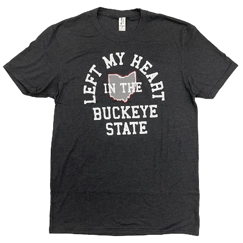 Plus Size Women T Shirt for a Comfortable and Flattering FitLeft My Heart in the Buckeye State Shirt