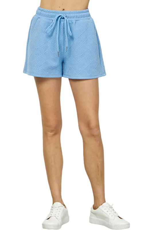 Tie - Waist Women Shorts for a Customizable FitMake A Choice Shorts In Blue