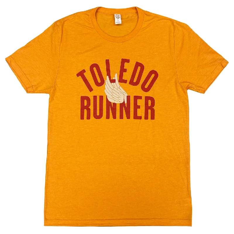 Distressed Women T Shirt with a Laid - Back AestheticToledo Runner Shirt