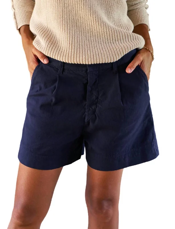 Twill Women Shorts with a Smooth Texture and DurabilityWaterford Walking Short In Navy