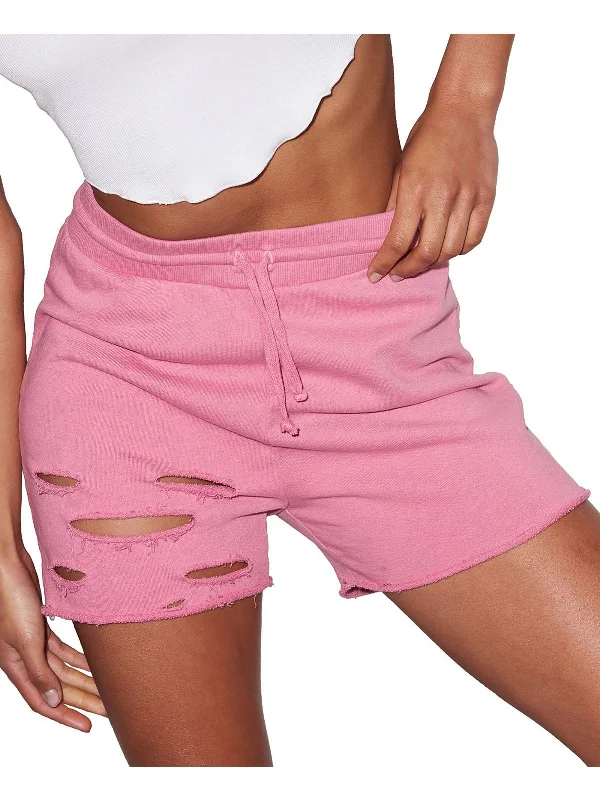 Embroidered Women Shorts with Intricate DesignsWomens Raw Hem Distressed Casual Shorts