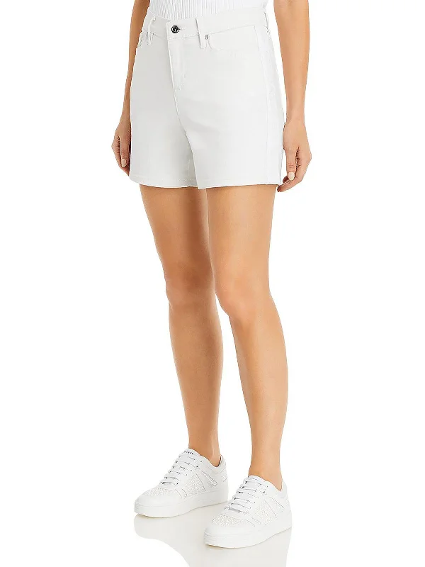 Belted Women Shorts to Enhance the WaistlineWomens Stretch Logo Casual Shorts