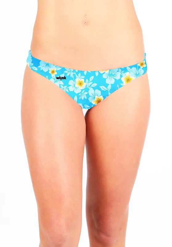 Metallic - finish bikini for a glamorous and eye - catching poolside lookBlue Kauai Bottom