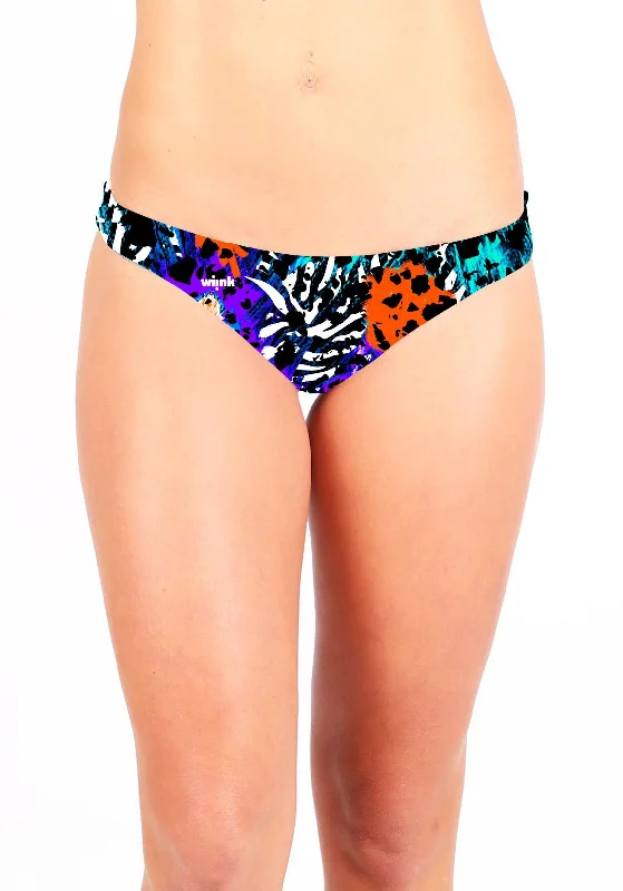 Convertible bikini that can be worn in multiple styles for versatilityLilac Animals Bottom